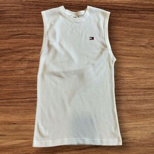 Tommy Hilfiger Underwear Vintage White Sport Muscle Logo Lounge Tank Top